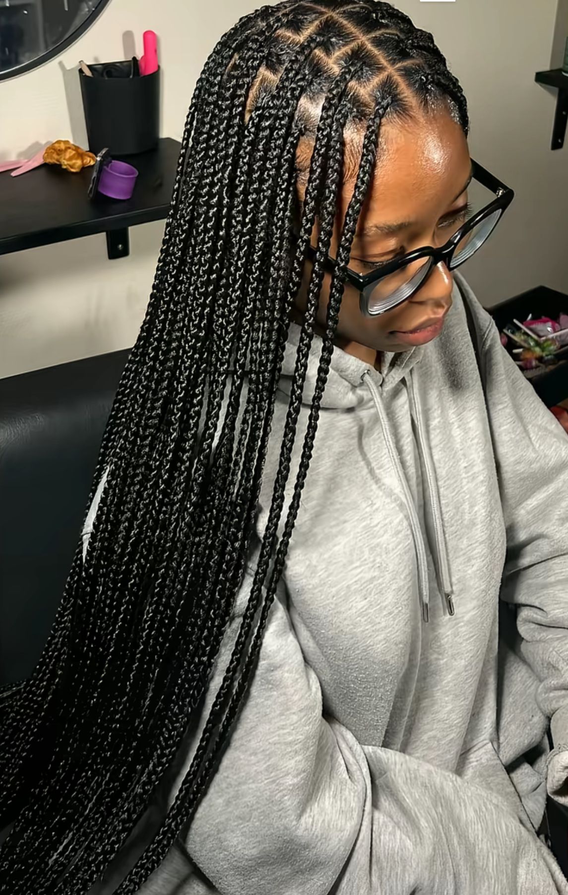 Box braids longues